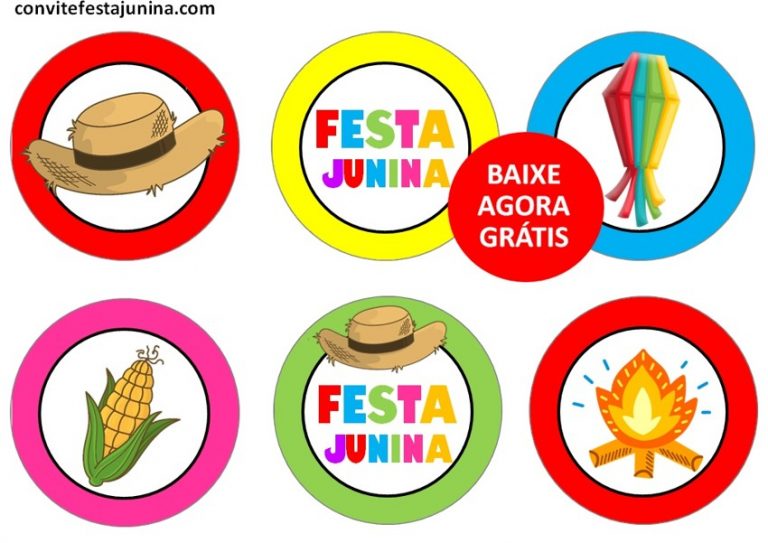 Topper de Bolo Festa Junina