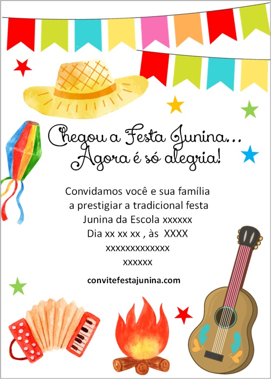 Convite festa junina